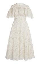 Moda Operandi Giambattista Valli Puffed-sleeve Printed Dot Silk Dress