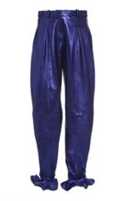 Attico Faux Leather Ankle Pants