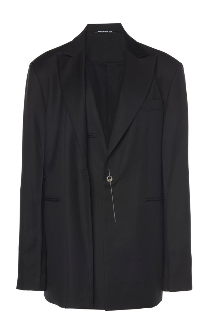 Moda Operandi Boyarovskaya Double Lapel Wool Jacket Size: Xs