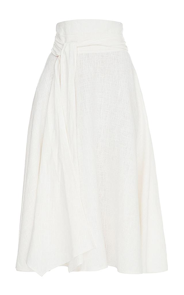 Flow The Label Linen Midi Skirt
