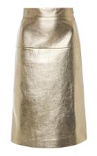 Moda Operandi Prada Metallic High-rise Knee-length Skirt Size: 36