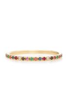 Ef Collection Rainbow 14k Yellow-gold Diamond Eternity Band Ring
