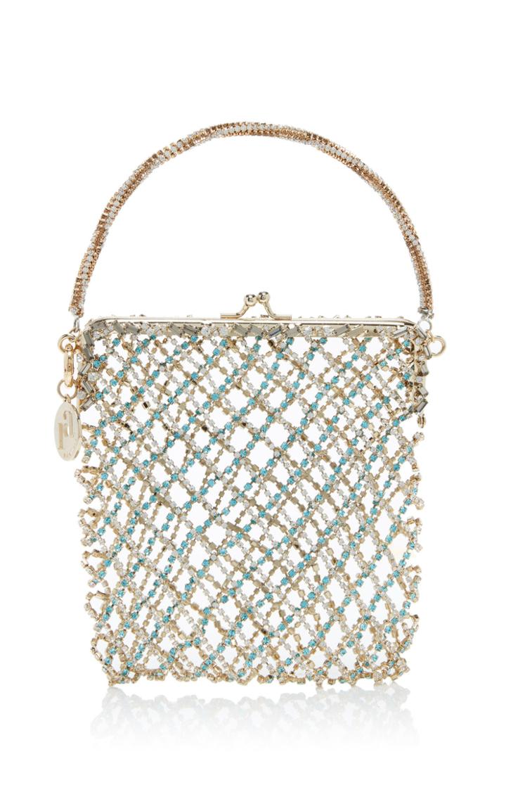 Rosantica Flaubert Brass Bag With Crystals