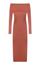 Moda Operandi Anna October Vika Off-the-shoulder Knit Midi Dress