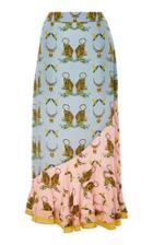 Verandah Paneled Ruffle Skirt