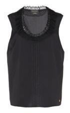 Zuhair Murad Ruffle-trimmed Crepe De Chine Blouse