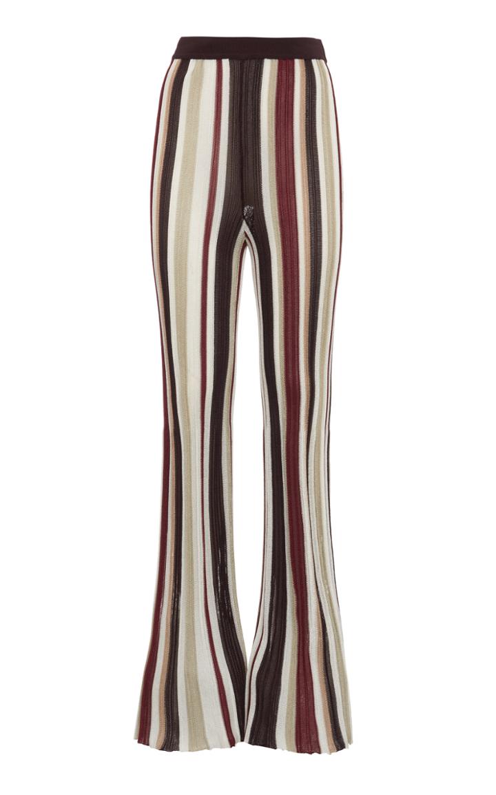 Missoni Laura Striped Knit Flared Pants