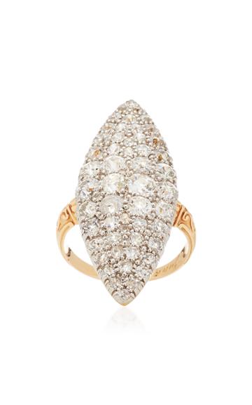 Simon Teakle Antique Marquise Diamond Ring