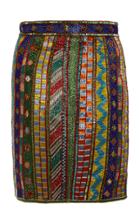 Khosla Jani Embroidered Pencil Skirt
