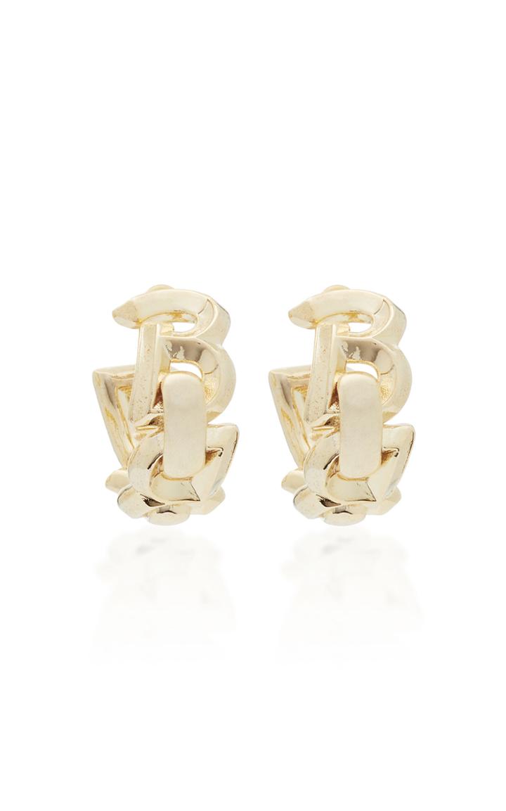 Brandon Maxwell Interlocked B Hoops