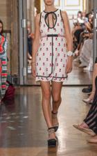 Moda Operandi Giambattista Valli Printed Cutout Mini Dress Size: 38