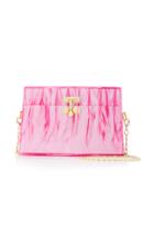 Edie Parker Miss Mini Marbled Acrylic Bag
