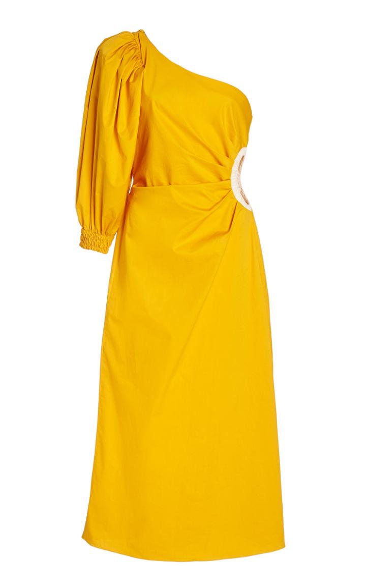 Johanna Ortiz Refulgence Of Stars One-shoulder Dress