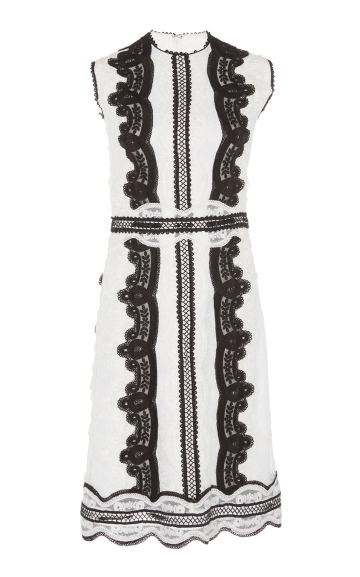 Costarellos Sleeveless Round Neck Sheath Dress