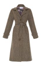 Luisa Beccaria Belted Wool Coat