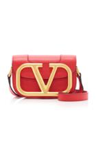 Valentino Supervee Small Leather And Brass Shoulder Bag
