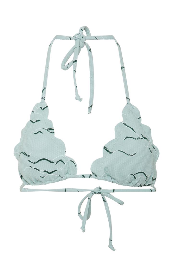 Marysia Swim Broadway Scalloped Triangle Bikini Top