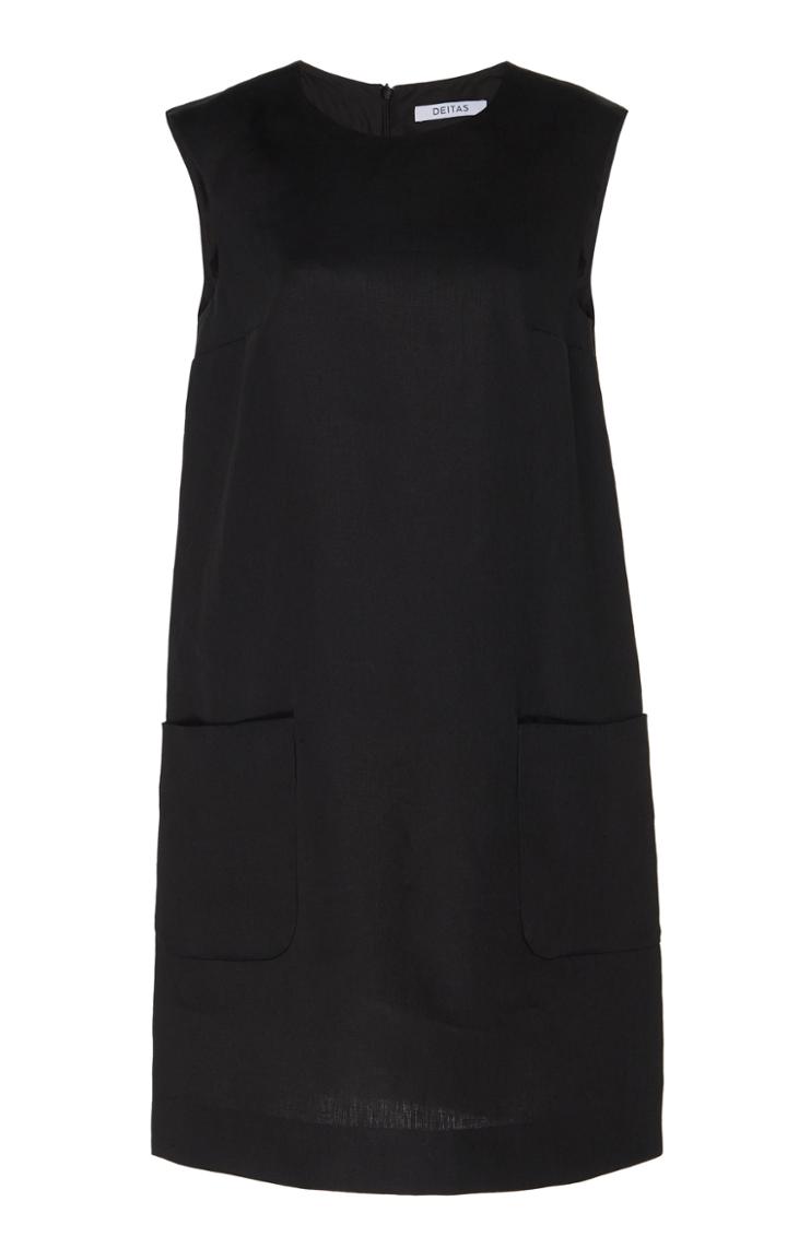 Deitas Margherite Organic Linen Mini Shift Dress