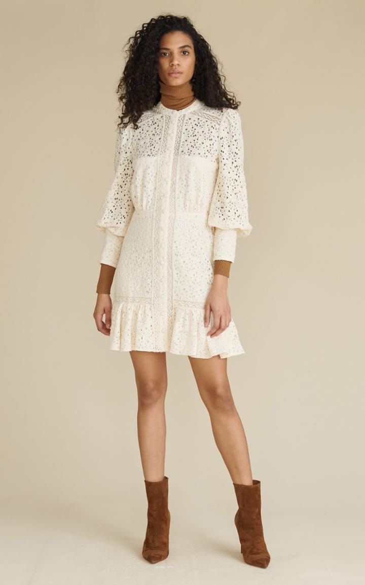 Moda Operandi Veronica Beard Hilda Cotton Lace Mini Dress