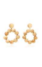 Sophie Monet The Bridge Gold-plated Pine Wood Earrings