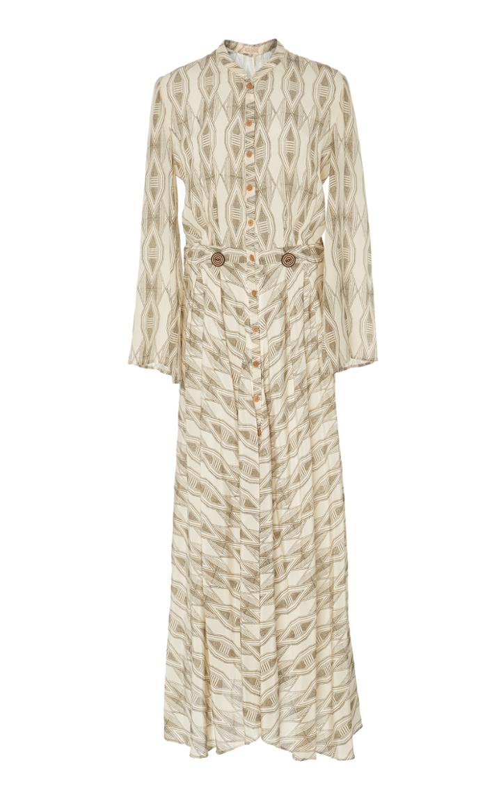 Volantis Desert Crepe Silk Dress