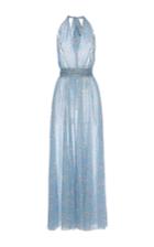 Luisa Beccaria Cotton Mussola Printed Maxi Dress