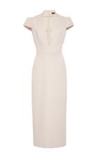 Hensely Deep-v Linear Seam Dress