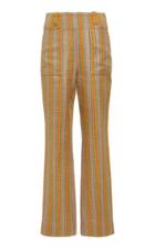 Tory Burch Striped Raffia Pant