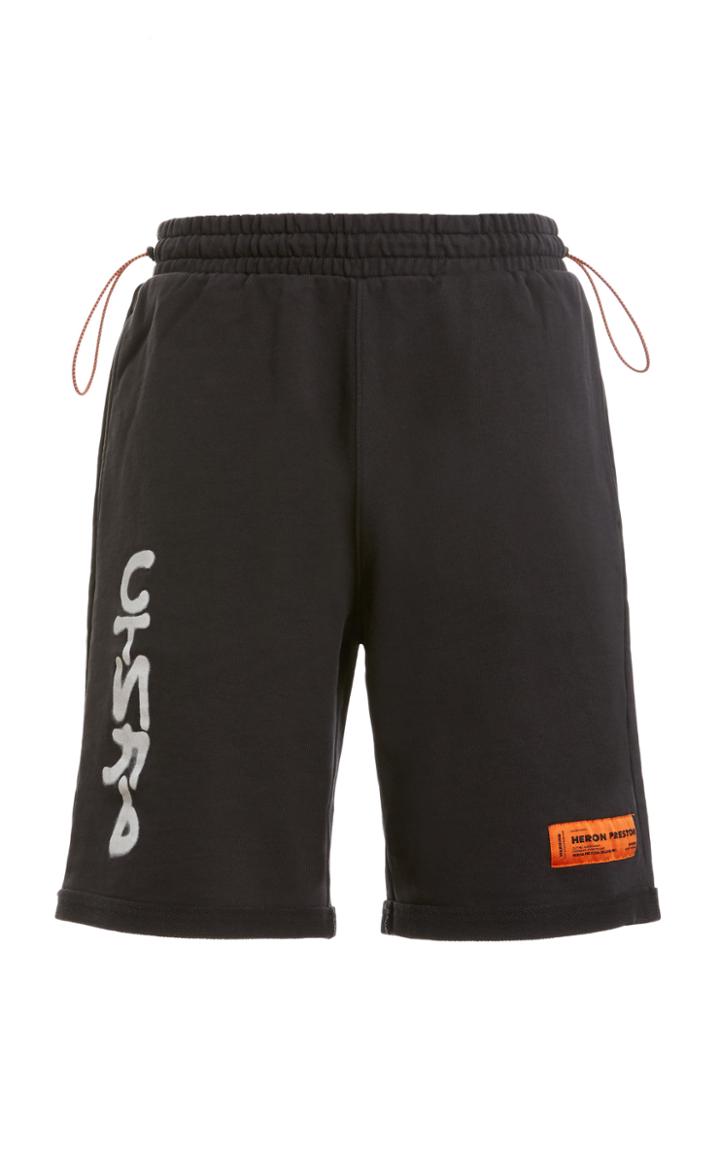 Heron Preston Printed Fleece Shorts