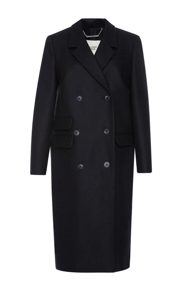 Maison Pre Double Breasted Wool Coat