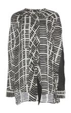 Atlein Cross Draped Silk Shirt