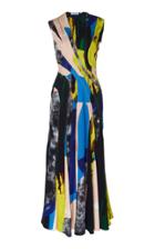 Mugler Sleeveless Printed Midi Dress