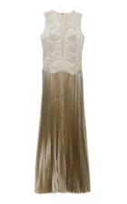 Saptodjojokartiko Oak Pleated Lame Dress