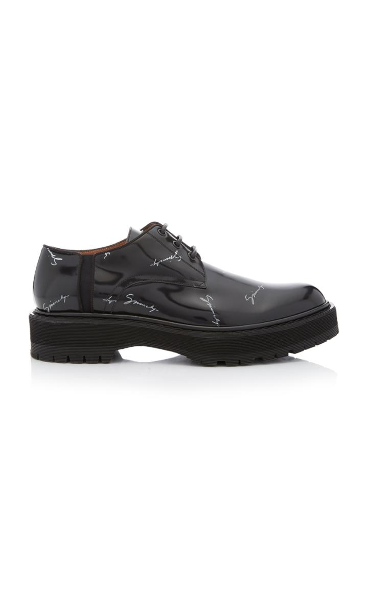 Givenchy Camden Printed Leather Derby Shoes
