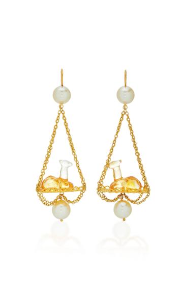 Marie-hlne De Taillac Renaissance Camel Earrings