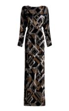 Moda Operandi Raisa Vanessa Embellished Satin Maxi Dress
