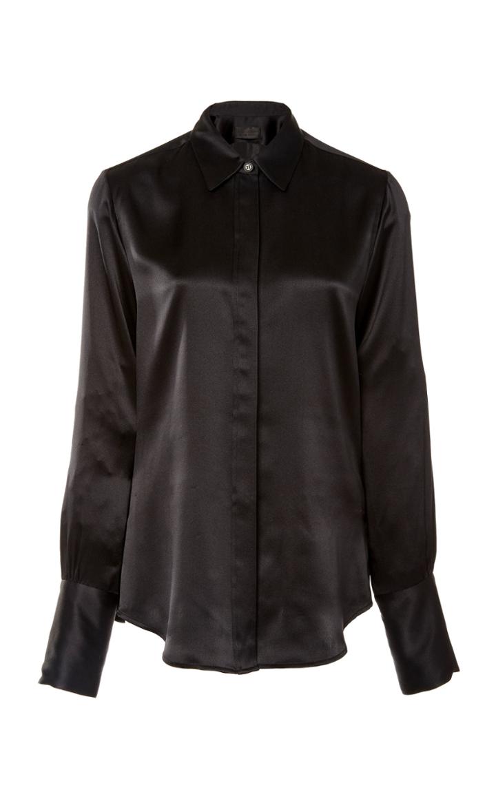 Nili Lotan Lleida Silk Button-down Top