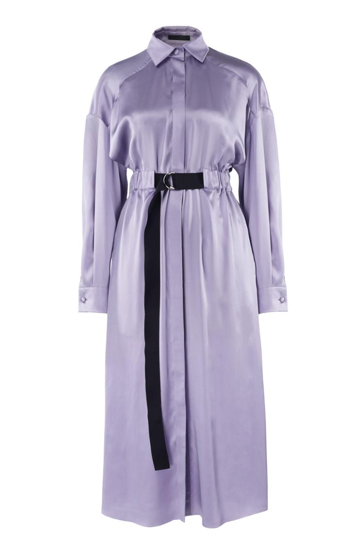 Lake Studio Cinched Silk Midi Dress