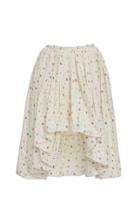 Moda Operandi Molly Goddard Britt Floral-print Cotton High-low Skirt Size: 6