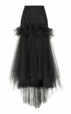 Delpozo Pleated Tulle A-line Skirt