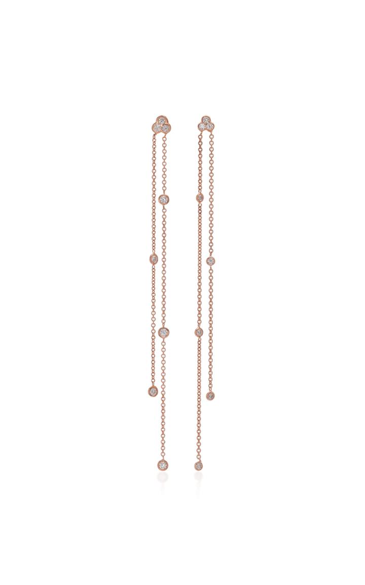 Carbon & Hyde Poppy 14k Rose Gold Diamond Earrings