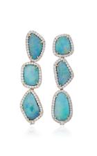 Pamela Huizenga Australian Boulder Opal And Diamond Earrings