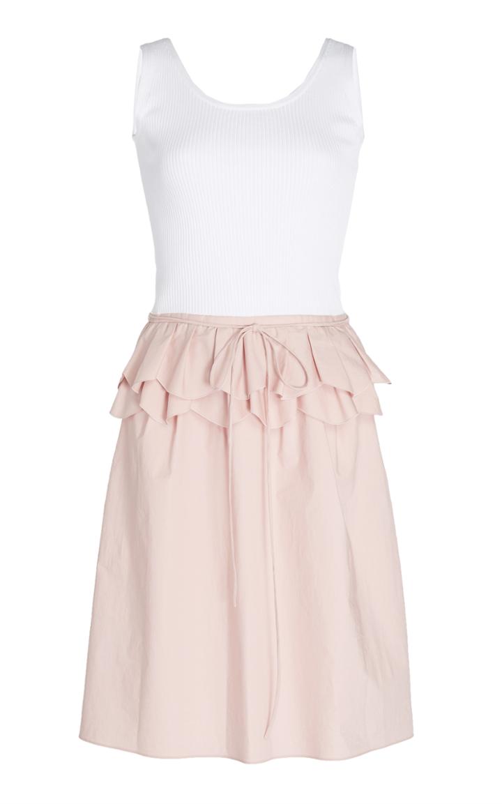 Paule Ka Stretch Peplum Dress