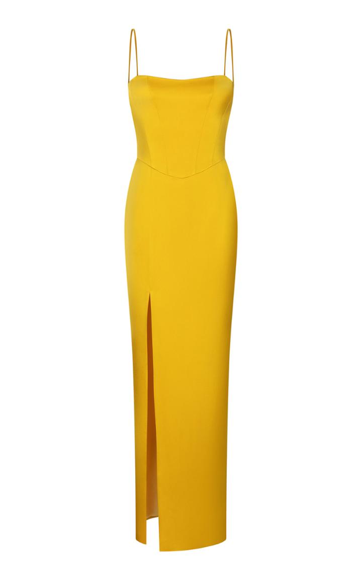 Moda Operandi Rasario Strapless Satin Gown