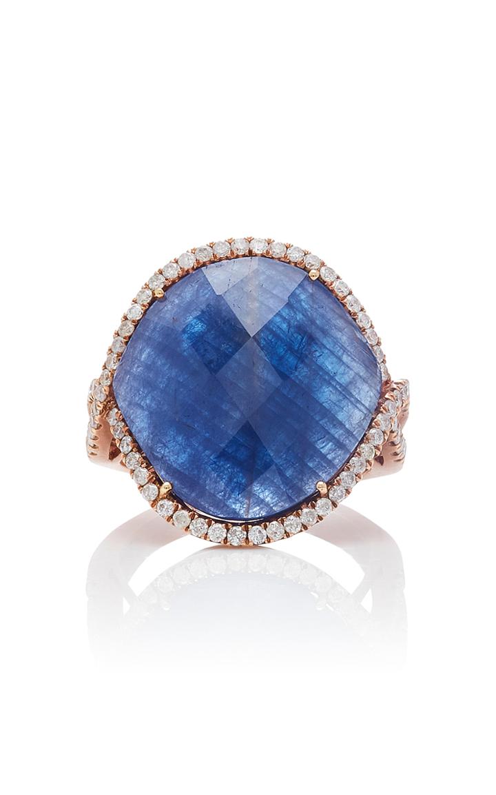 Meira T Blue Sapphire And Diamond Ring
