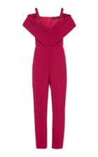 Cushnie Off-the-shoulder Cropped Cady Jumpsuit