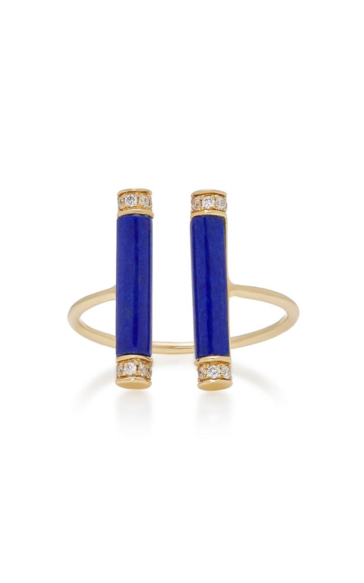 Sydney Evan Long Lapis Roll Ring