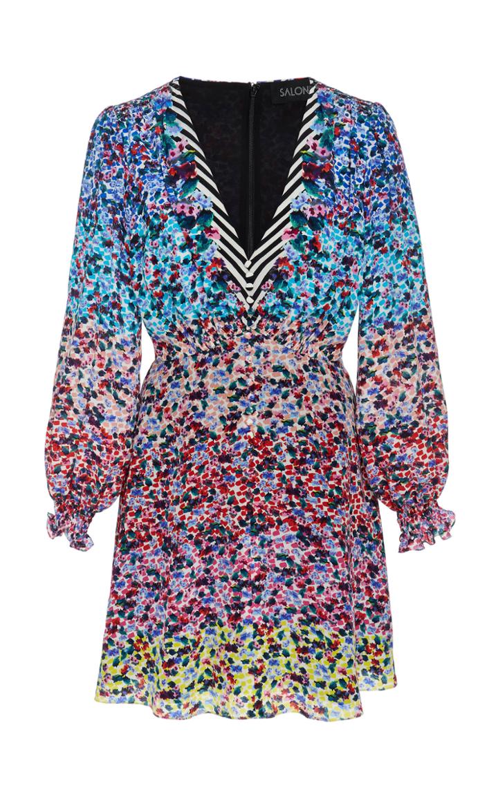 Saloni Eve Silk Mini Dress