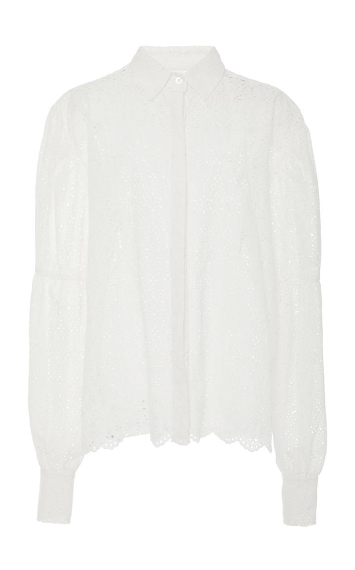Sir The Label Amelie Broderie Anglaise Cotton Top