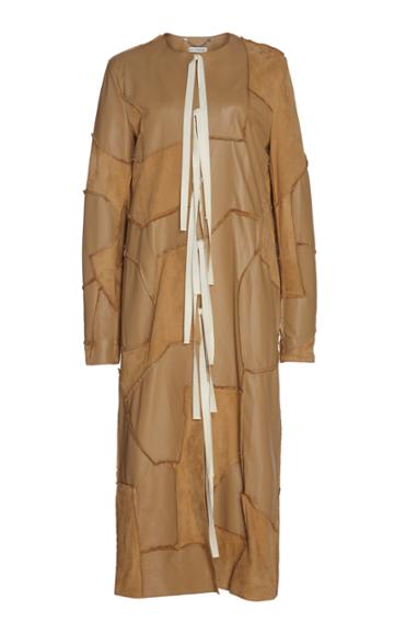 Altuzarra Benvenuto Suede And Leather Coat